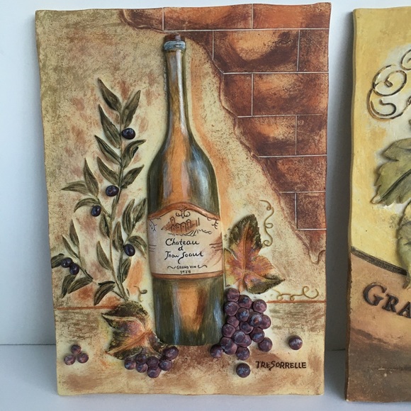 Wine Wall Art by Tre Sorrelle Grapes, winery, wine bottle French, Chardonnay - Picture 9 of 16
